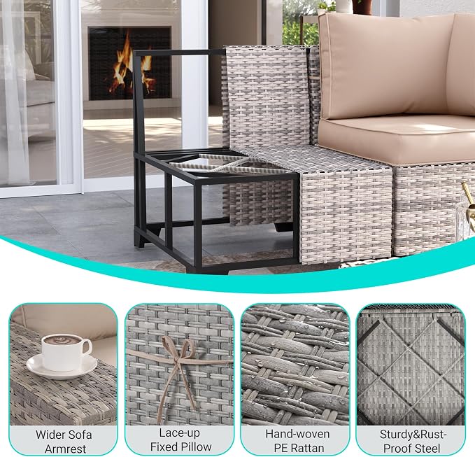 7-Piece Outdoor Patio Furniture Set - Image 6