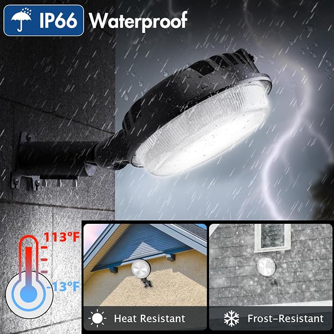 2 Pack 150W LED Barn Light, 20000LM Dusk to Dawn Security Light - Image 5