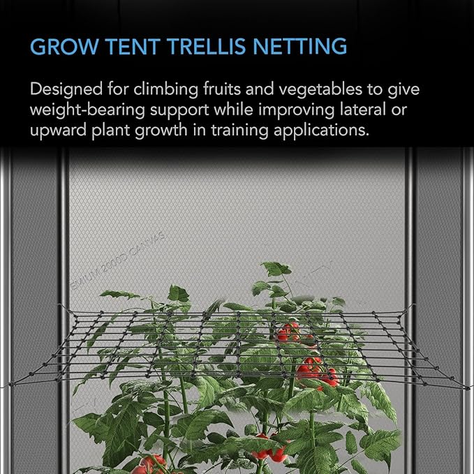 AC Infinity Grow Tent Trellis Netting 3x3', Heavy-Duty Elastic Plant Net - Image 2