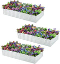 3 Pack 6x3x1FT Galvanized Raised Garden Bed Kit, Outdoor Metal Planter Box by Meberam