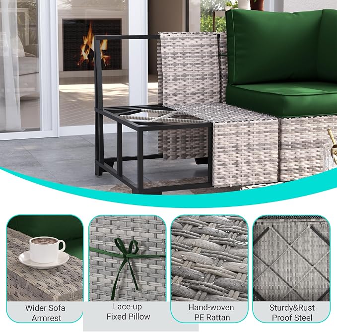 15-Piece Outdoor Patio Furniture Set - Image 4