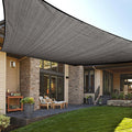 LOVE STORY Custom Size 7'x10' Dark Grey Sun Shade Sail Rectangle UV Block by LOVESTORY