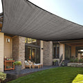 LOVE STORY Custom Size 5'x10' Dark Grey Sun Shade Sail Rectangle UV Block by LOVESTORY