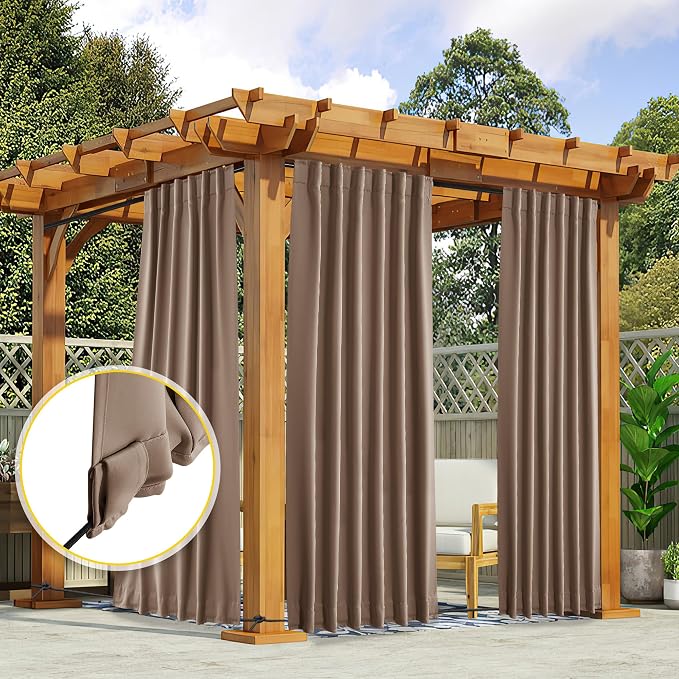 NICETOWN 2 Panels Outdoor Curtains - Image 4
