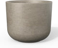 Kante Round Concrete Planter, 13.2 Inch Dia Classic Style Large Plant Pot by Kante