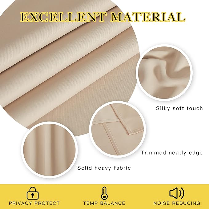 NICETOWN Bedroom Blackout Curtain and Drape - Image 4