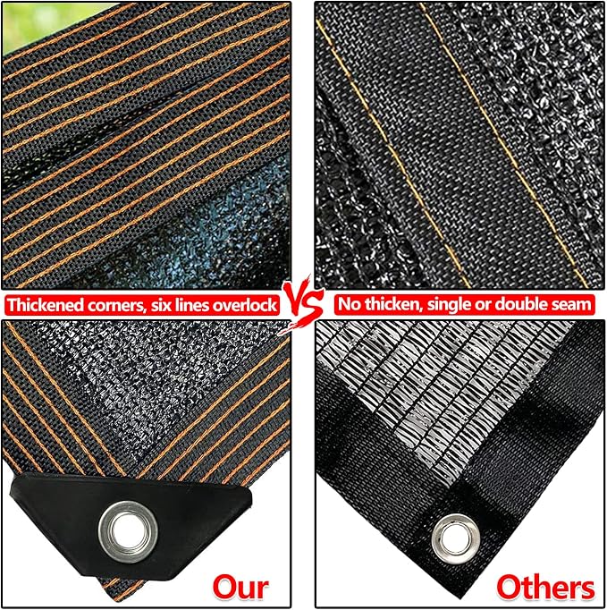 Shade Cloth for Plants Greenhouse, 80-90% Sunblock Shade Sails for Outdoor - Image 5