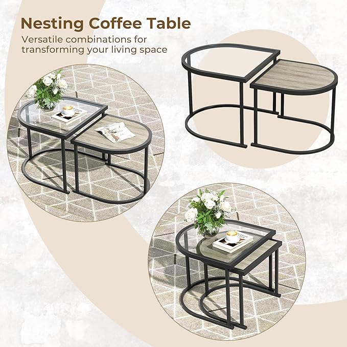 Grand patio 6-Piece Outdoor Furniture Set, 6 Seats Wicker Sofa Conversation Set - Image 4