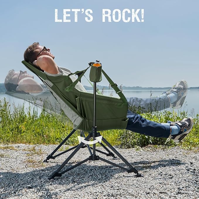 Portal Hammock Camping Chair, Portable Outdoor Swinging Chairs, Rocking Chair - Image 7