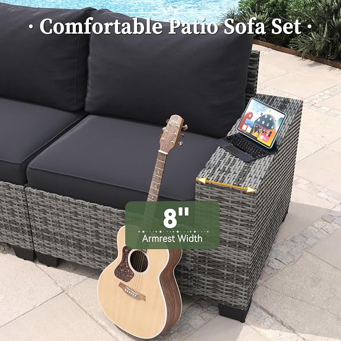 Aoxun 7 Piece Patio Furniture Set - Image 5