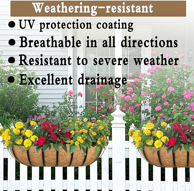 4pack 36-inch Window Sill Window Railing Planters - Image 3