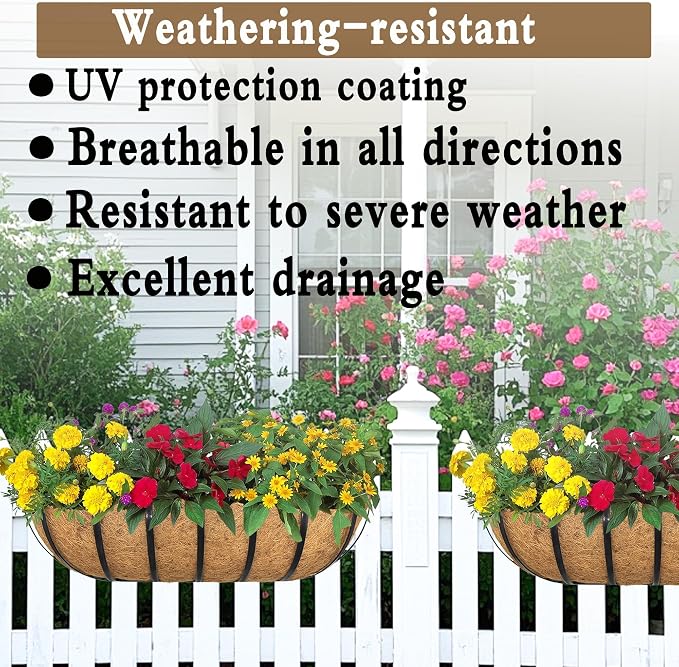 2pack 30-inch Window Sill Window Railing Planters - Image 3