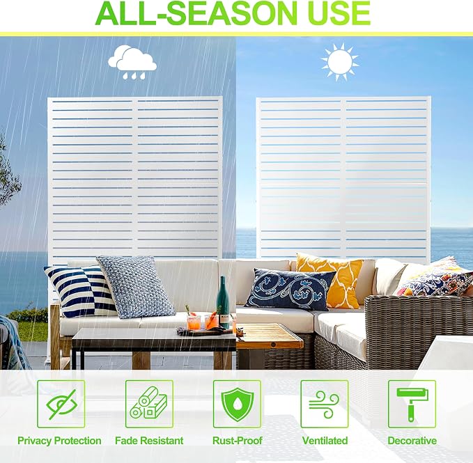 Outdoor Privacy Screen, Freestanding Privacy Fence Panels - Image 6