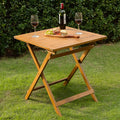 IDZO Legolas FSC Acacia Wooden Folding Table, Heavy Duty 270lbs Capacity by Idzo
