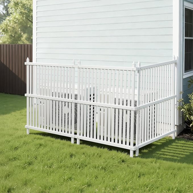 VEVOR 3 Panels Outdoor Privacy Screen, 36 x 45 in Air Conditioner Fence - Image 8