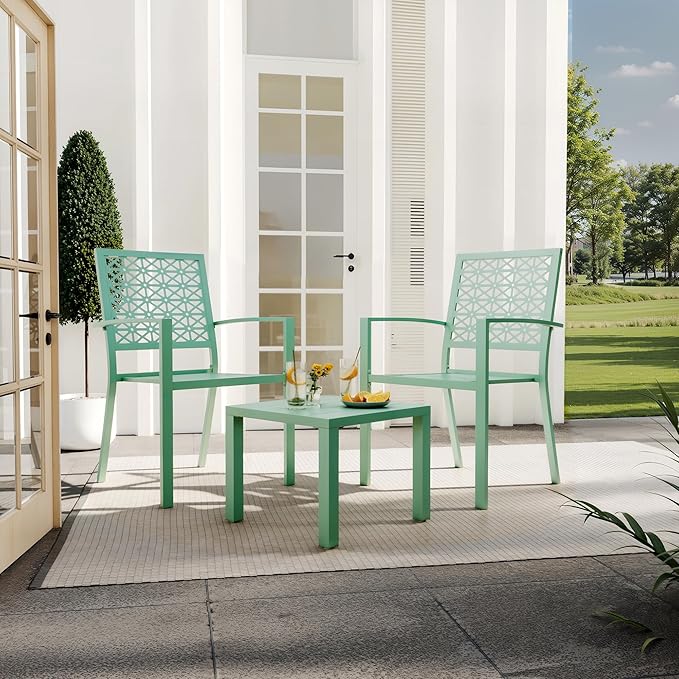GAOMON 3 Piece Patio Bistro Set, Outdoor Patio Furniture Set - Image 7