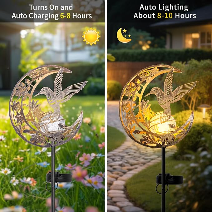 Solar Hummingbird Lights Outdoor Decor - Image 5