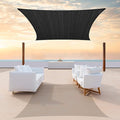 ColourTree TAPR1616 Custom Size 11' x 24' Black Sun Shade Sail Canopy UV Block by ColourTree
