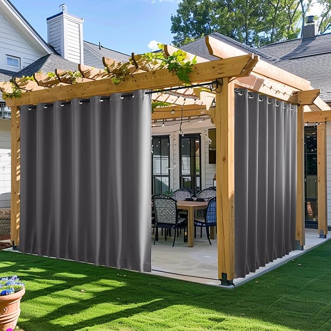 NICETOWN 2 Panels Outdoor Curtains by NICETOWN