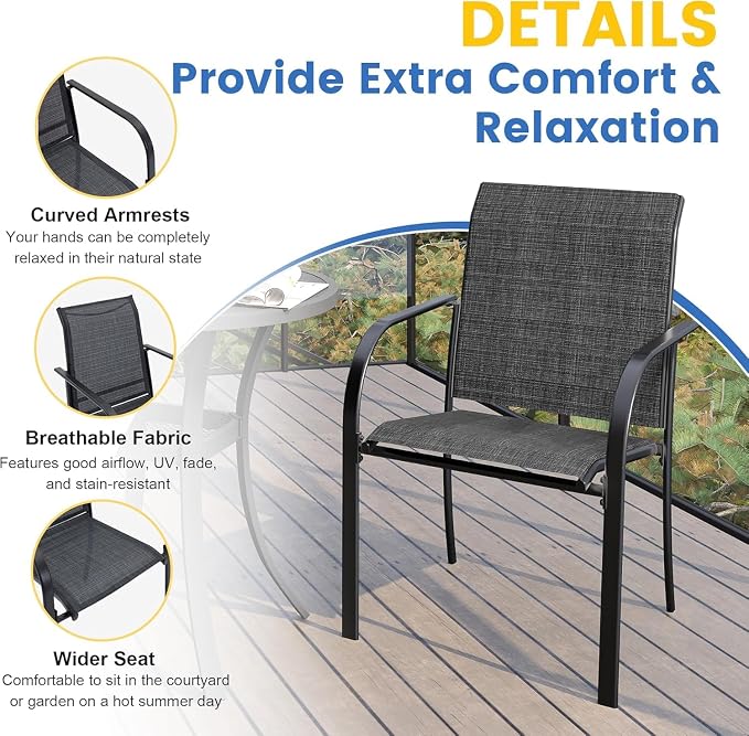 VICLLAX 5 Pieces Patio Dining Set - Image 2