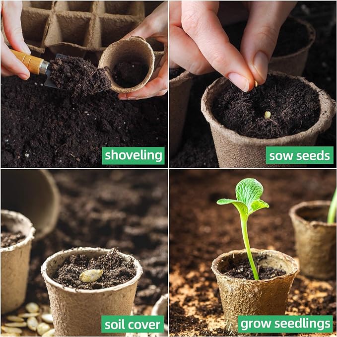JERIA 100-Pack 3.15 Inch Peat Pots - Image 5