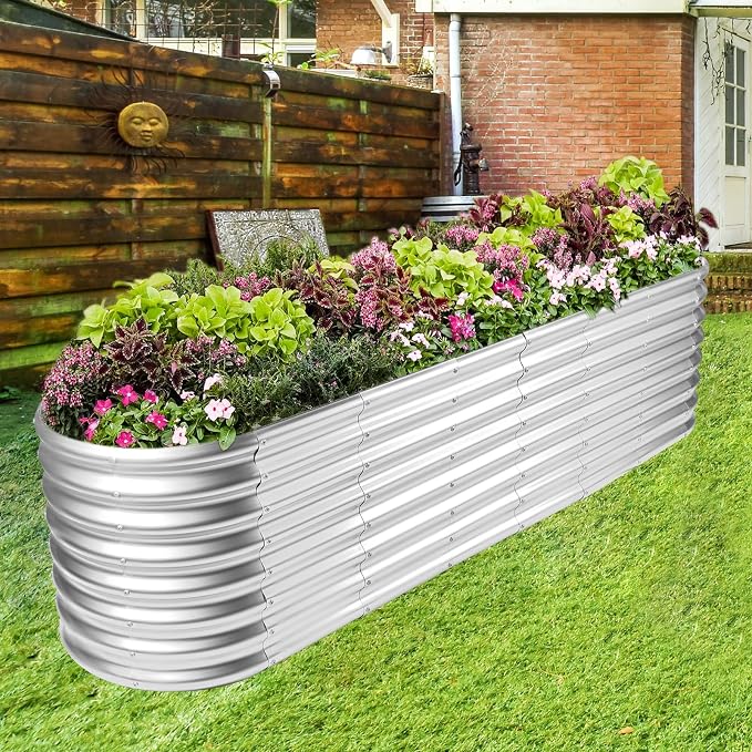 Land Guard 8×2×2ft Galvanized Raised Garden Bed Kit, Raised Garden Boxes Outdoor - Image 5