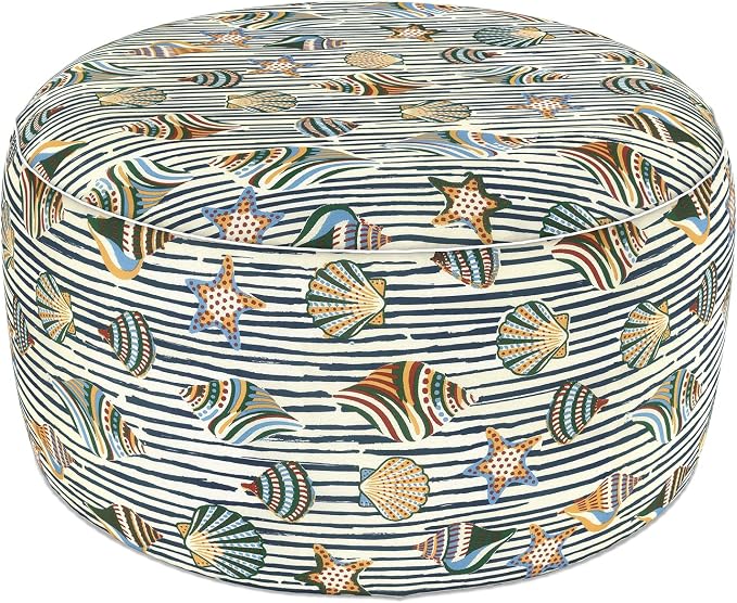 LVTXIII Indoor/Outdoor Extra Large Inflatable Ottoman Pouf D31 x H14 Inch by LVTXIII