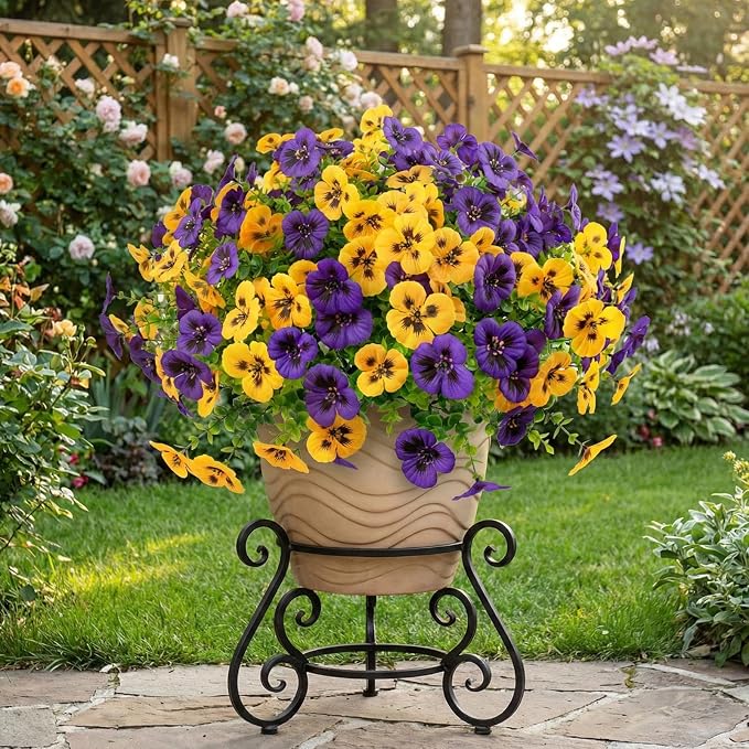 36 Pcs Artificial Fake Pansy Flowers - Image 6