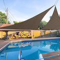 E&K Sunrise 7' x 7' x 7' Sun Shade Sail Triangle Canopy Shade Cover UV Block by EKSUNRISEINC