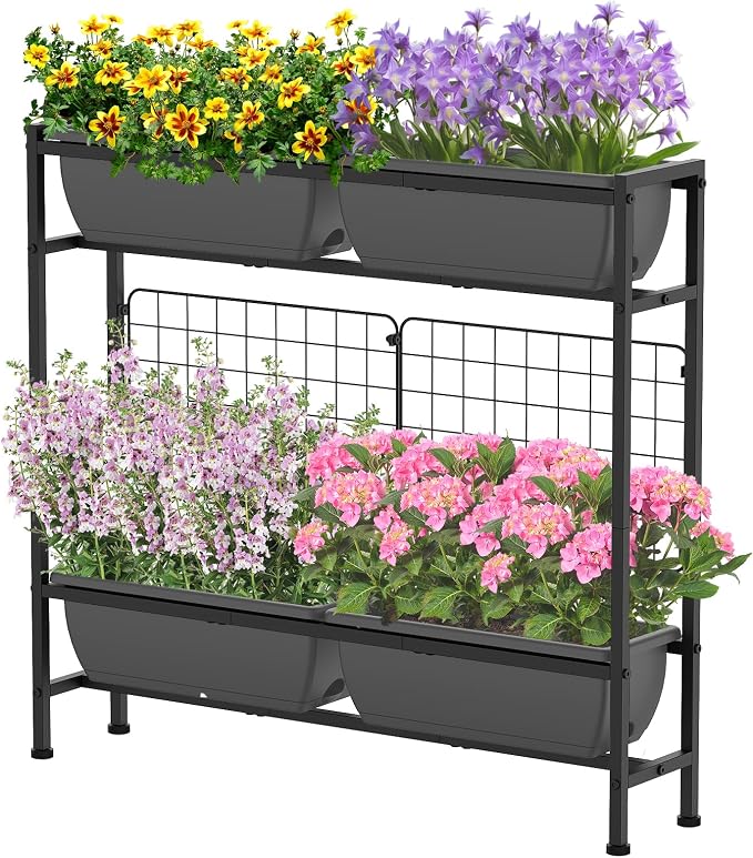 CADUKE Raised Planter Box, Plastic Raised Garden Bed by CADUKE