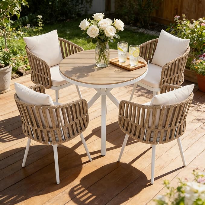 SUNSITT Patio Dining Chairs Set of 2, Outdoor Metal Dining Chairs - Image 7