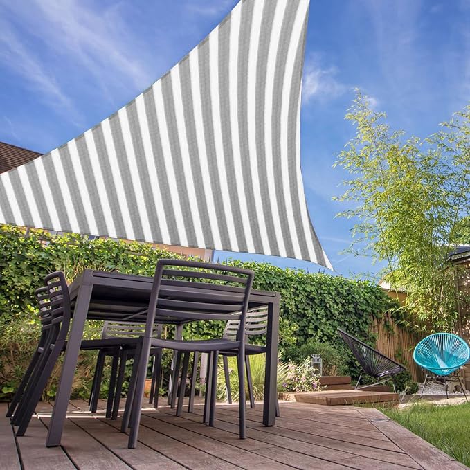 E&K Sunrise 22' x 22' x 22' Sun Shade Sail Triangle Canopy Shade Cover UV Block - Image 7