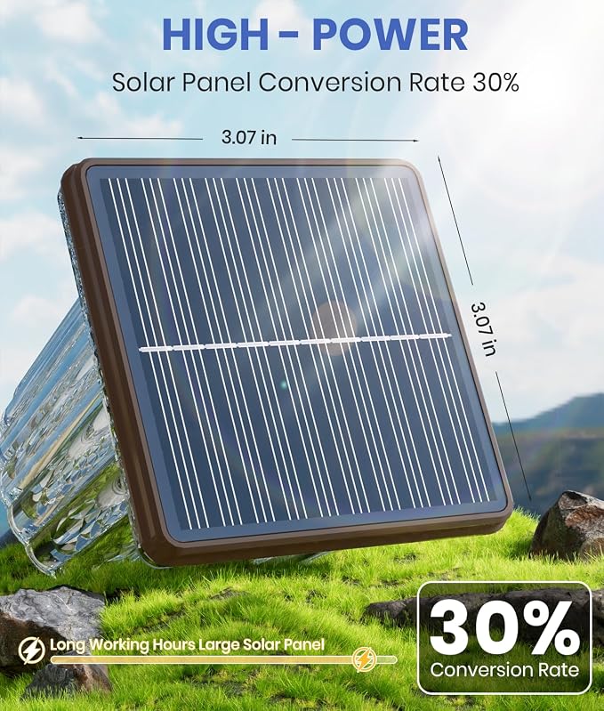 Super Bright Solar Pathway Lights Outdoor Powered, Adjustable Warm&Cool White - Image 2
