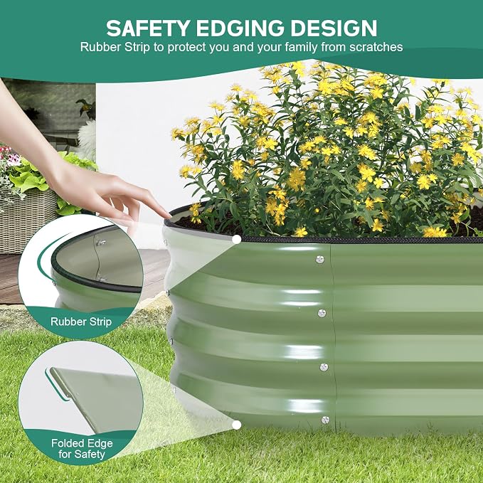 Galvanized Raised Garden Bed Outdoor - Image 5