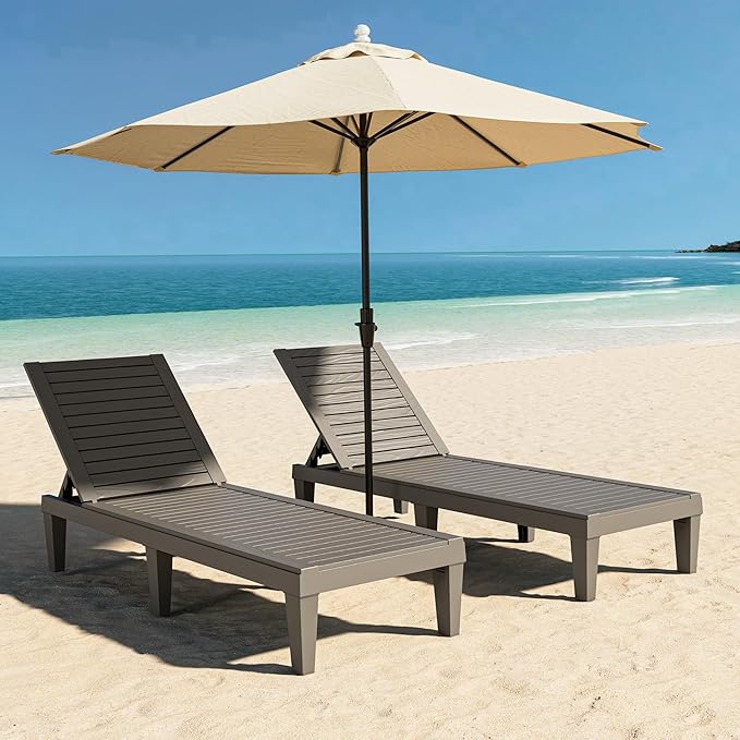 Lounge Chair, Pool Lounge Chairs Set of 2, Lounge Chair Outdoor, Waterproof Sun - Image 5