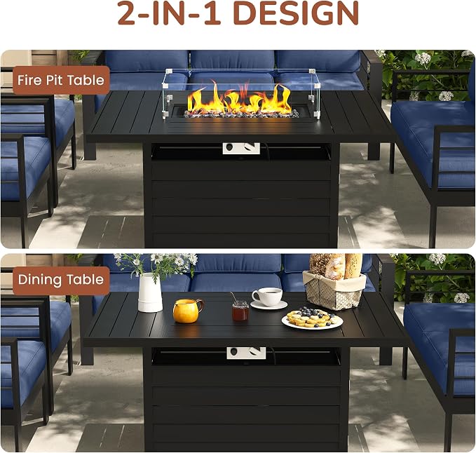 Solaste Aluminum Patio Furniture Set - Image 8