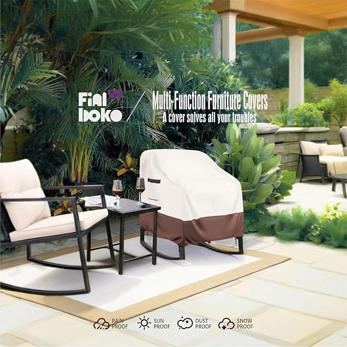 Outdoor Chair Covers 2 Pack, 100% Waterproof Heavy Duty Patio Furniture Covers - Image 9