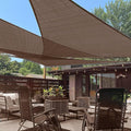 LOVE STORY Custom Size 16'x16'x22.6' Brown Sun Shade Sail Right Triangle by LOVESTORY