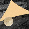 SUNNY GUARD Waterproof Sun Shade Sail 5'x5'x7.1' Sand Right Triangle UV Block by SUNNYGUARD