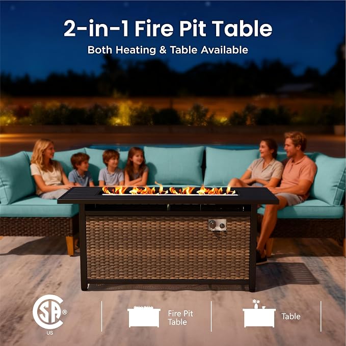 PHI VILLA Half-Moon Patio Furniture Set - Image 4