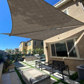 SUNLAX Sun Shade Sail 8' x 8' x 8' Brown Triangle Canopy Sail Shade Cover UV by SUNLAX