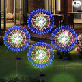 Solar Garden Firework Lights Outdoor Waterproof 4 Pack Solar Powered Art Stake by SolarEra-FREETOSHINE