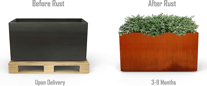 Plantercraft Corten Steel Planters | Large Rectangular Planters - Image 7