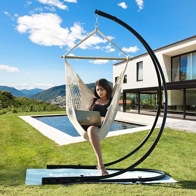 Lazy Daze Hammocks Chair Caribbean Hanging Rope Weaving Chair - Image 9