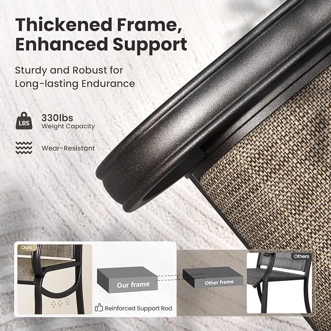 PHI VILLA Round Patio Dining Set - Image 4