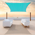ColourTree TAPR1616 Custom Size 8' x 9' Turquoise Sun Shade Sail Canopy UV by ColourTree