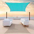 ColourTree TAPR1616 Custom Size 8' x 24' Turquoise Sun Shade Sail Canopy UV by ColourTree