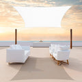ColourTree TAPR1616 Custom Size 6' x 13' White Sun Shade Sail Canopy UV Block by ColourTree