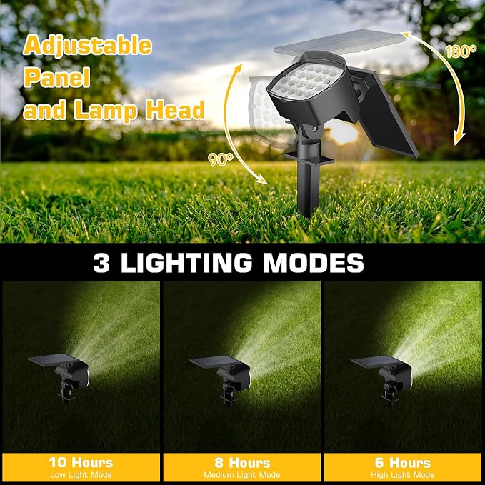 Kaxiida Solar Spot Lights Outdoor Waterproof - Image 3