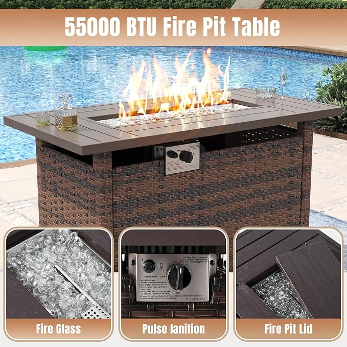 Aoxun 13 Pieces Patio Furniture Set - Image 4